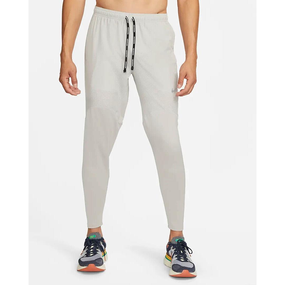 Nike Dri-fit Fast Running Pants Size XL Light Iron Ore DQ4730 012