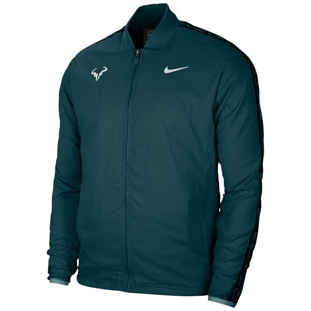 Nike Rafa Court Full-zip Atomic Teal Men s Size Large Loose Fit Tennis Jacket