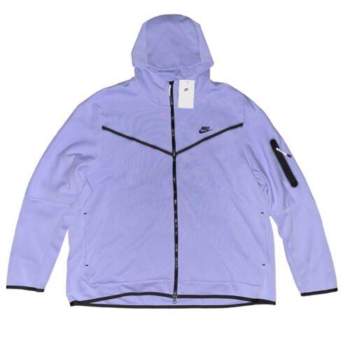 Nike Tech Fleece Lilac Purple Full Zip Jacket Hoodie Size 3XL CU4489-569