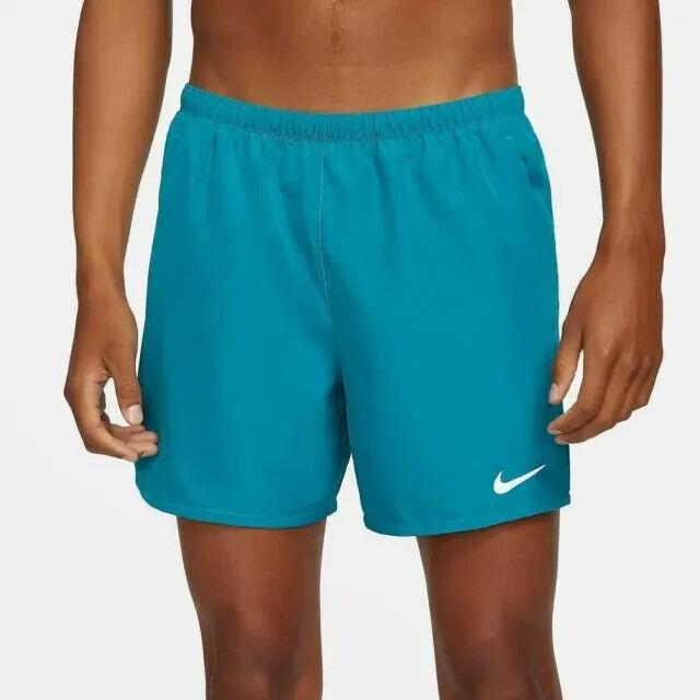 Nike Men`s 2XL Xxl Challenger Brief-lined 5 Running Shorts Teal
