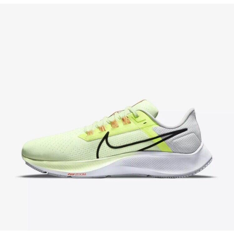 Nike Mens Air Zoom Pegasus 38 Running Shoes Size 11 CW7356 700 - BARELY VOLT /BLACK VOLT