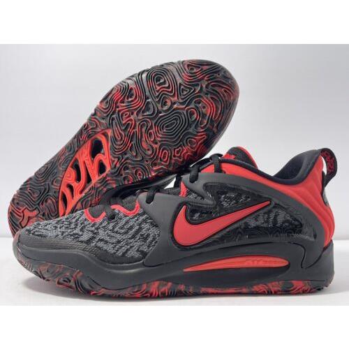 Nike KD 15 Bred Basketball Shoes Black University Red DC1975-003 Men Size 8.5 US