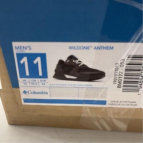 Columbia Mens Black Wildone Anthem Shoes Size - 11