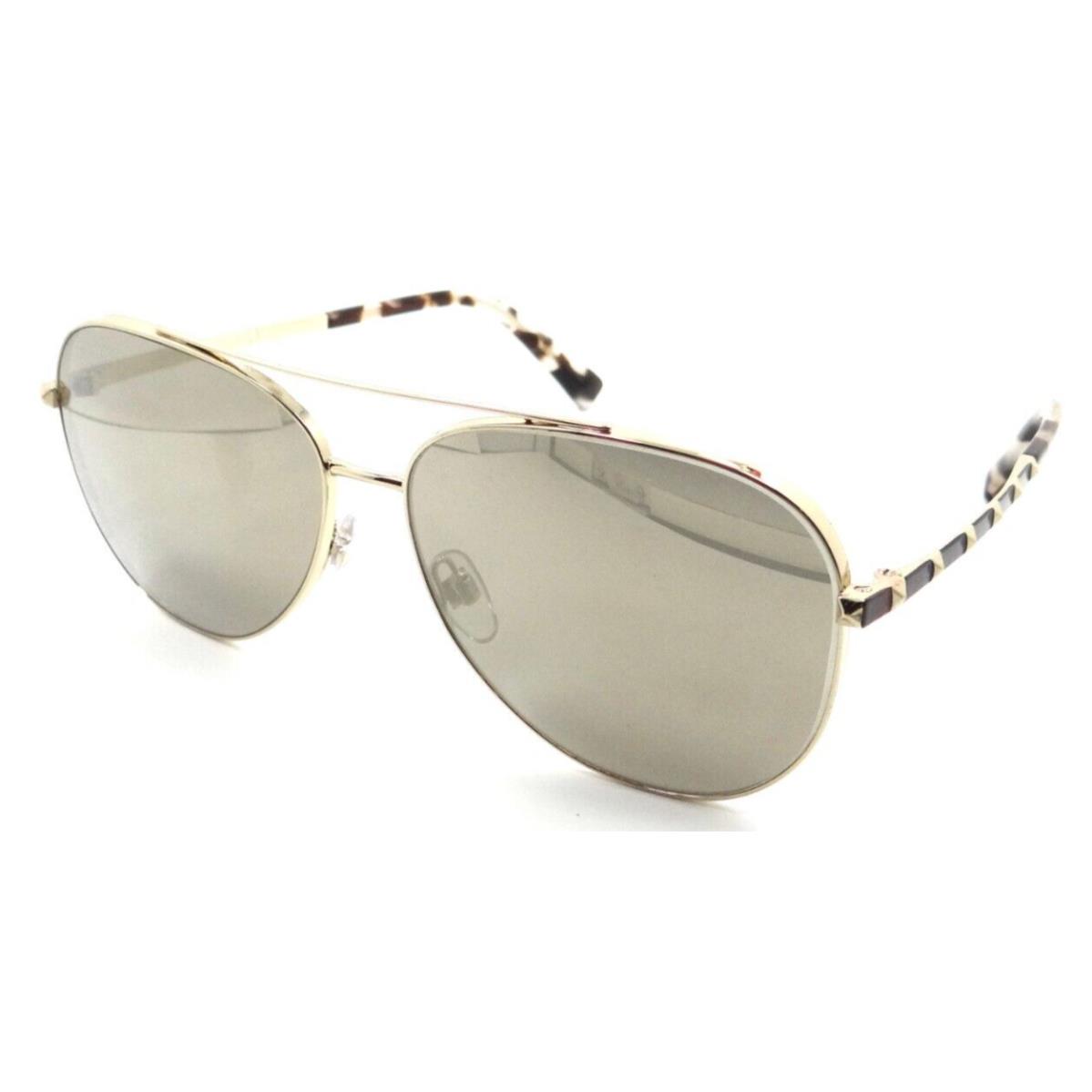 Valentino Sunglasses VA 2047 3003/5A 60-14-140 Pale Gold / Gold Mirror Italy