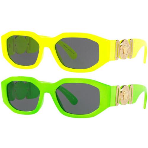 Versace Men`s Medusa Biggie Geometric Sunglasses - VE4361 - Made in Italy - Frame: