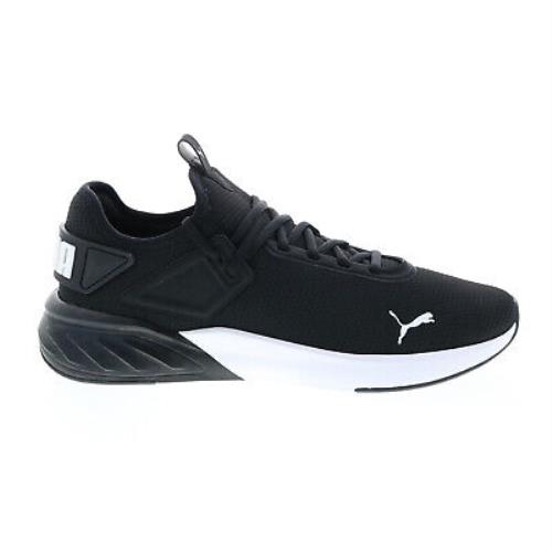 Puma Amare 37620905 Mens Black Canvas Lace Up Athletic Running Shoes