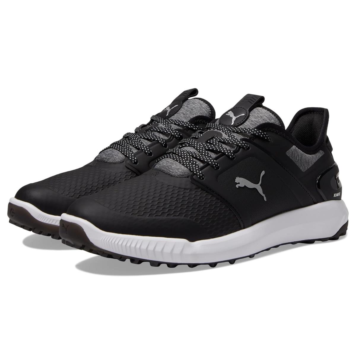 Man`s Sneakers Athletic Shoes Puma Golf Ignite Elevate - Puma Black/Puma Silver