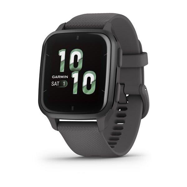 Garmin Venu Sq 2 Slate Aluminum Bezel with Shadow Gray Band 010-02701-00