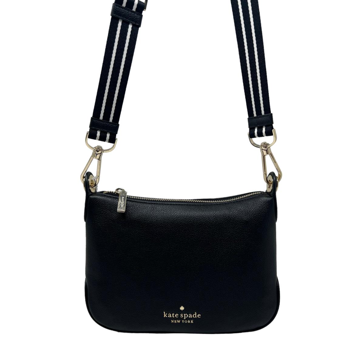 Kate Spade Rosie Small Pebbled Leather Crossbody Bag WKR00630 Black