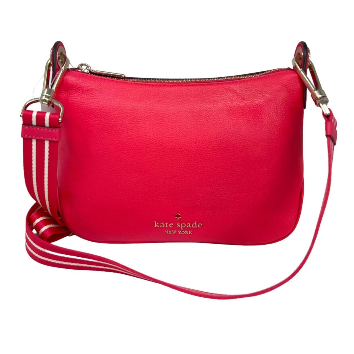 Kate Spade Rosie Small Pebbled Leather Crossbody Bag WKR00630 Pink Peppercorn