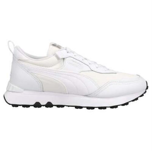 Puma 38717202 Rider Fv Leather Lace Up Mens Sneakers Shoes Casual - White