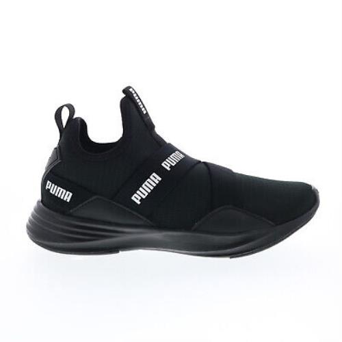 Puma Radiate Mid Logo 37609301 Womens Black Lifestyle Sneakers Shoes 9