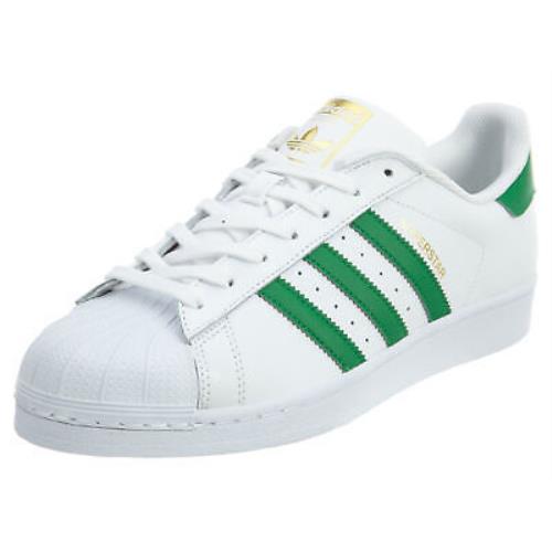 Adidas Superstar White Green Gold Foundation Mens Style :BY3715