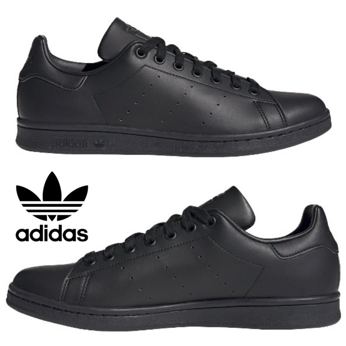 Adidas Originals Stan Smith Men`s Sneakers Comfort Sport Casual Shoes Black