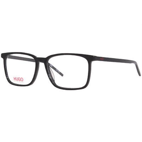 Hugo Boss HG-1097 807 Eyeglasses Frame Men`s Black Full Rim Square Shape 55mm