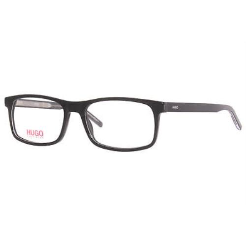 Hugo Boss HG-1004 7C5 Eyeglasses Frame Men`s Black Crystal Full Rim 54mm - Frame: Black