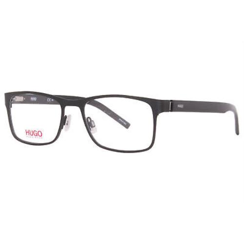 Hugo Boss HG-1015 003 Eyeglasses Men`s Matte Black Full Rim Rectangle Shape 54mm