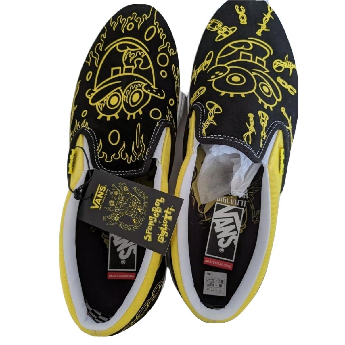 Vans Spongebob Squarepants Skate Slipon Gigliotti Skate Shoes SZ11.5 VNOA5FCAZAU