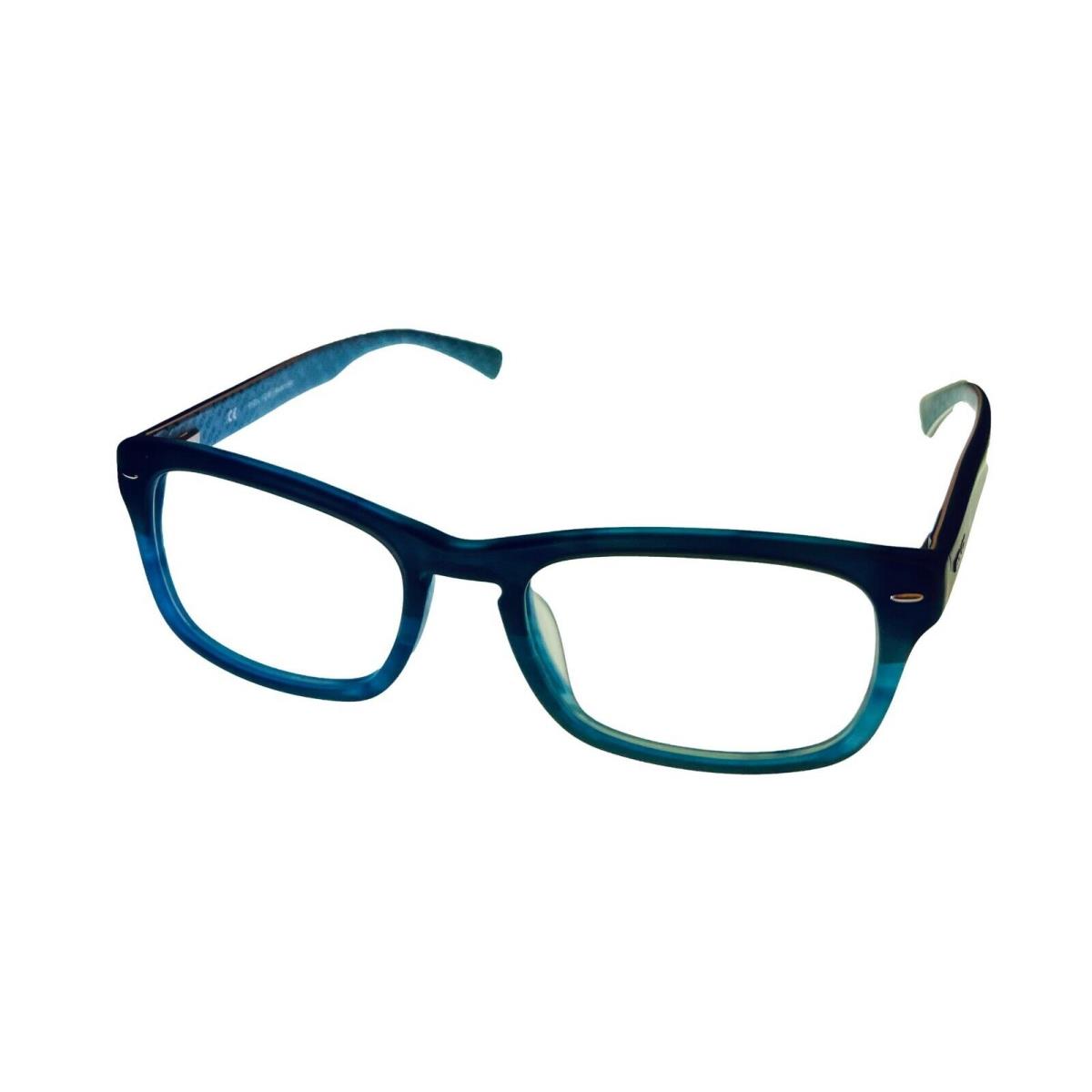 Police Mens Optical Frame Plastic Rectangle Blue Fade V1697M G32M. 53mm