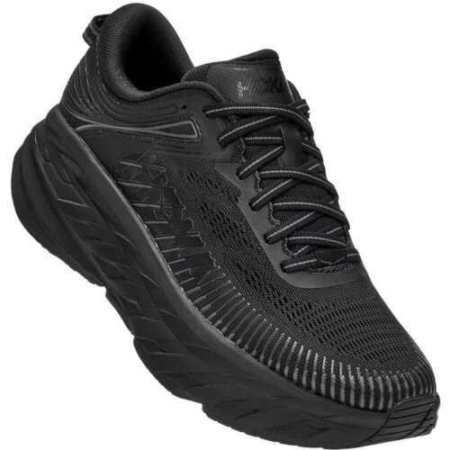 Hoka One One 1110519 Women`s Bondi 7 Running Shoes Black/black Size 6