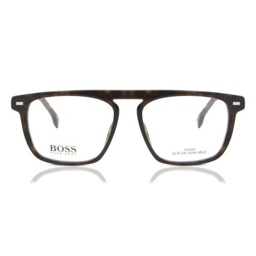Hugo Boss 1128 086 Pilot Dark Havana Eyeglasses Authenti