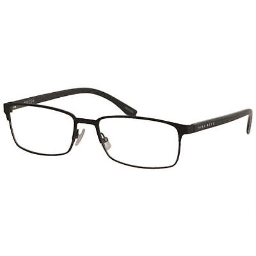 Hugo Boss Men`s Eyeglasses BOSS/0766 BOSS0766 Qil Matte Black Optical Frame 55mm - Frame: Black