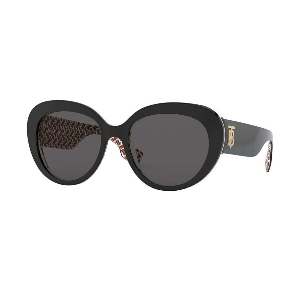 Burberry BE4298 Top Black/print/top Black/red/grey Sunglasses