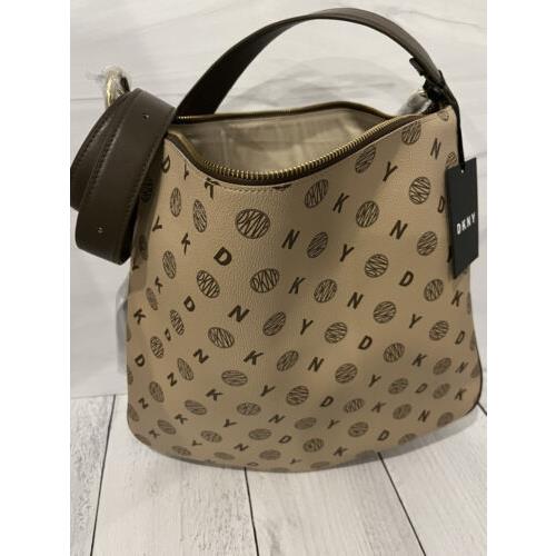 Dkny Brown Signature Logo Design Purse Medium Shoulder Bag