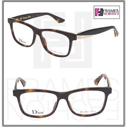 Christian Dior Envol CD3290 Havana Black Cream Square 52mm Optical Eyeglasses