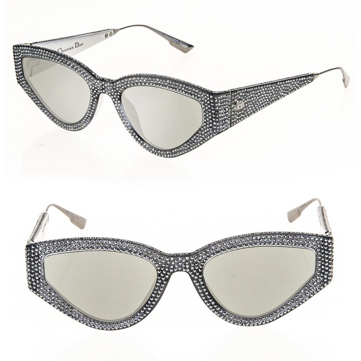 Christian Dior Catstyle 1S Gray Silver Mirrored Limited Sunglasses Catstyledior