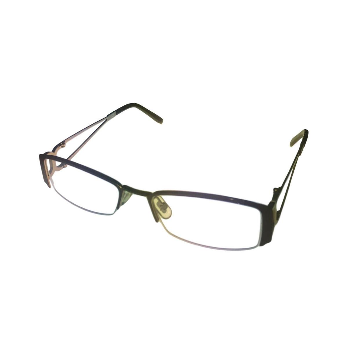 Chloe Women`s Eyeglass Optical Frame 120902 Brown 1/2 Rim Metal Rectangle 51MM