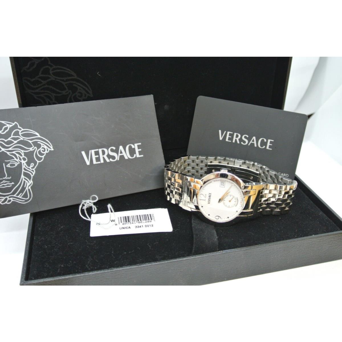 Versace Madison BLA99 Swiss Made Automatic White Dial Watch Steel 37MM Case