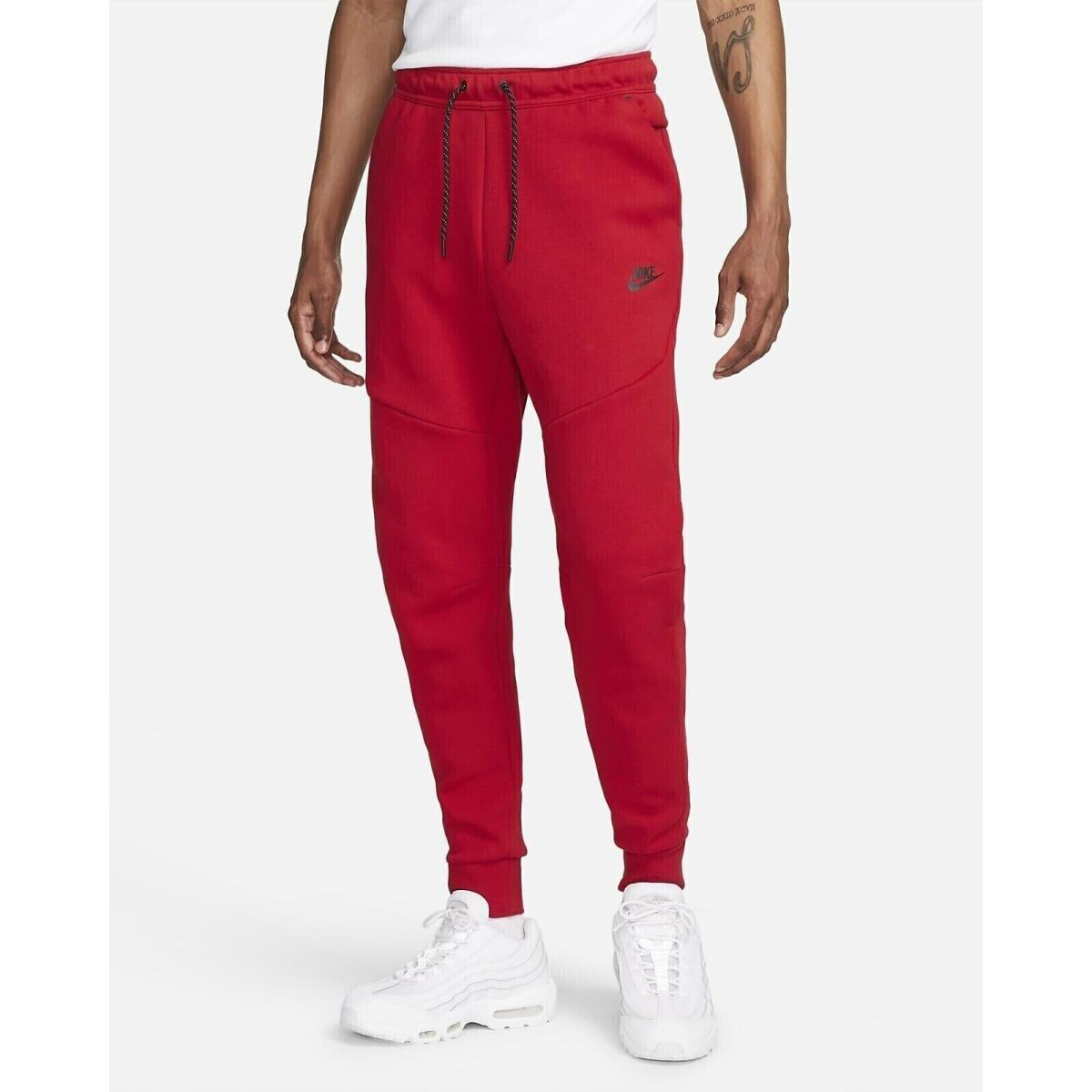 Nike Tech Fleece Joggers Gym Red/black CU4495-687 Men`s Multi Size