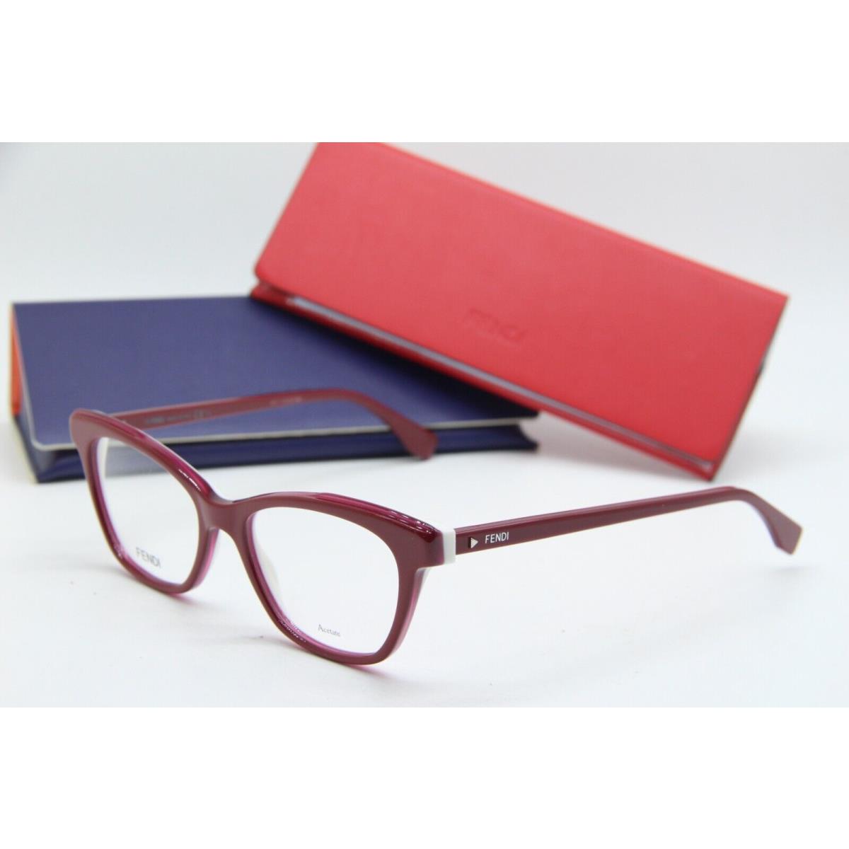 Fendi FF 0256 C9A Red Eyeglasses W/case 50-17