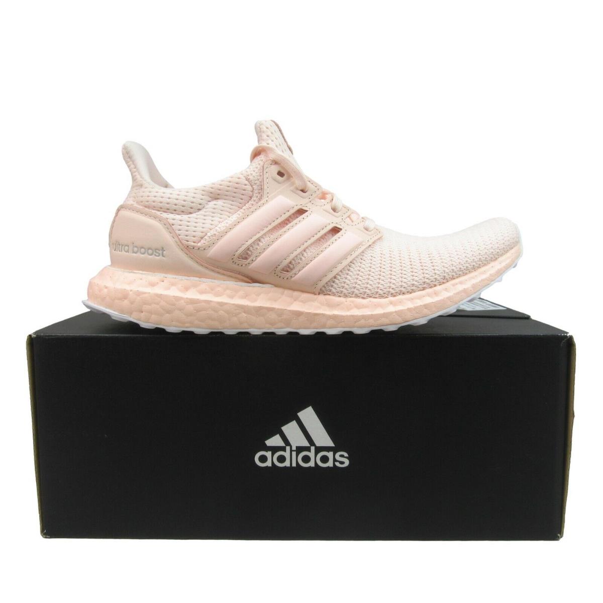 Adidas Ultraboost Gym Running Shoes Women`s Size 7 Pink Tint White FY6828