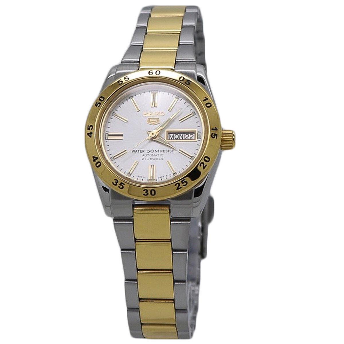 Seiko 5 Automatic Two-tone Stainless Steel Ladies Watch SYMG42K1