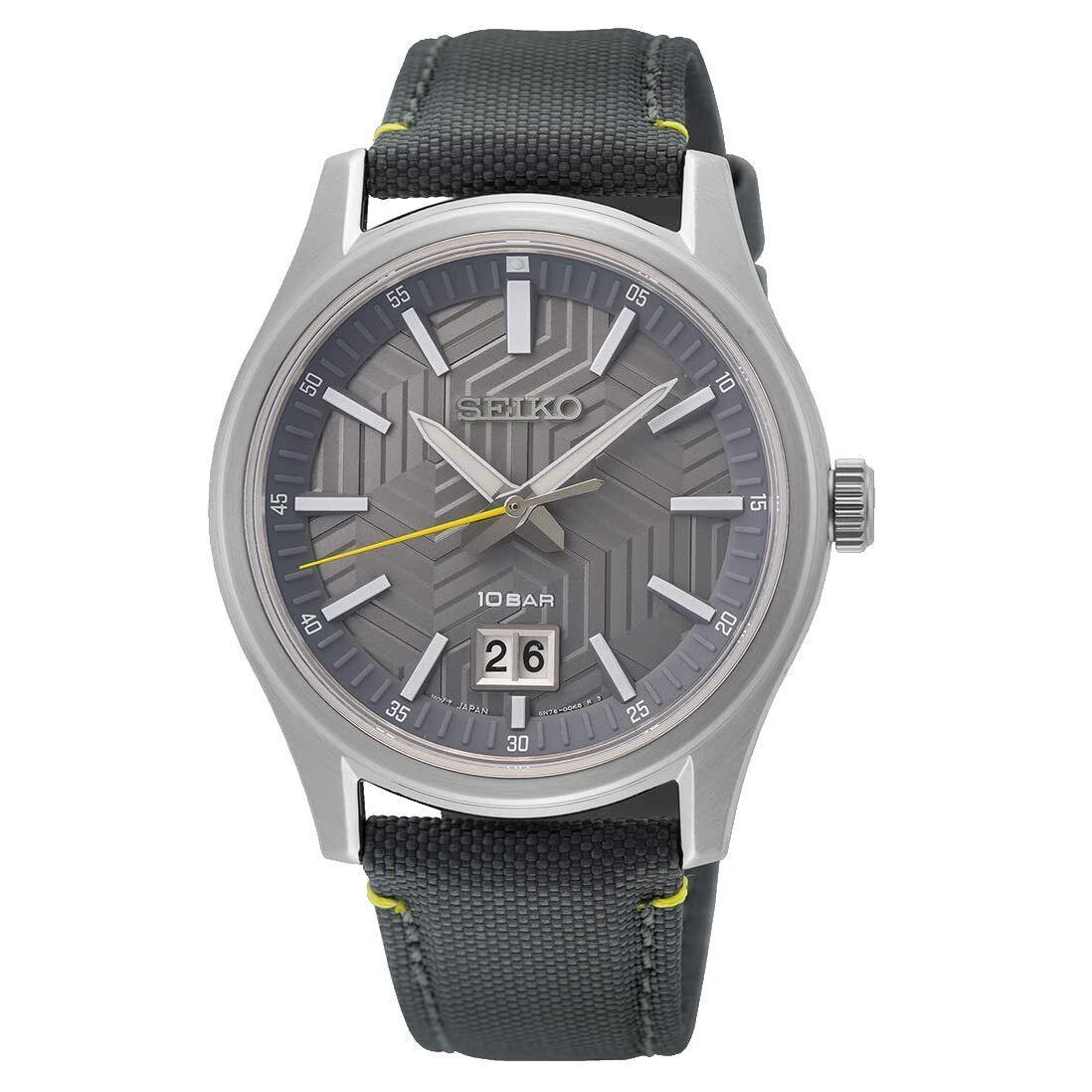 Seiko Quartz Grey Dial Men`s Watch SUR543