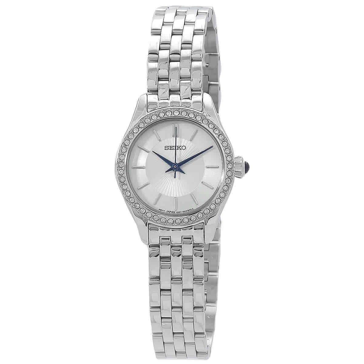 Seiko Quartz White Dial Ladies Watch SUR539