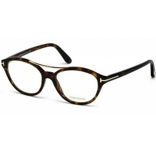 Tom Ford Eyeglasses TF5412 052 Havana Gold Frames 52mm Rx-able ST