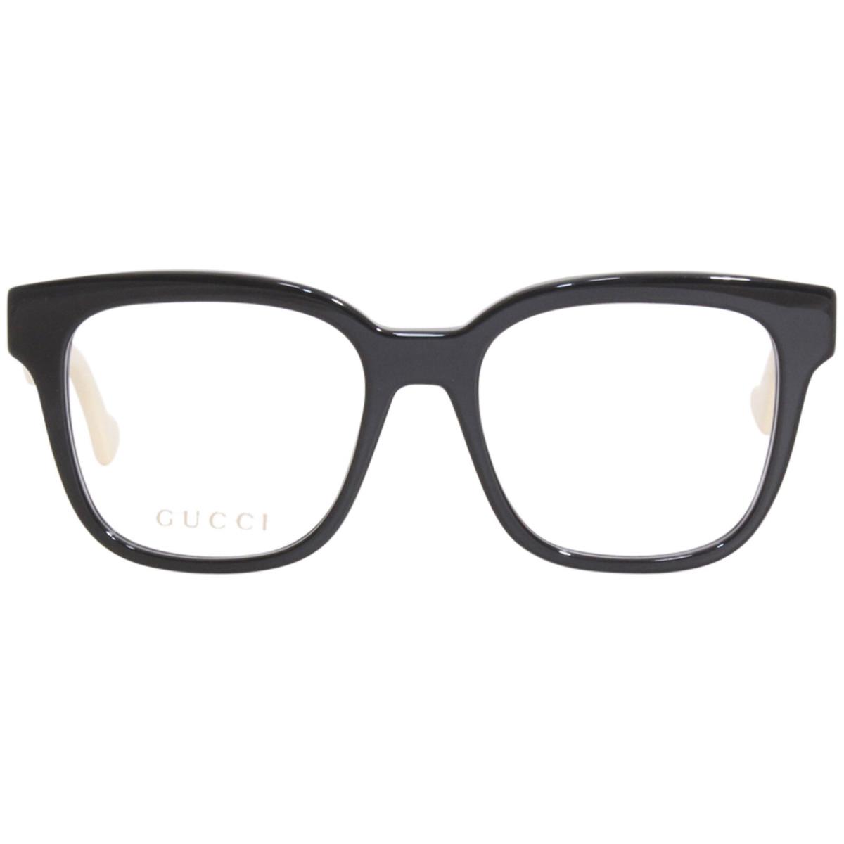 Gucci GG0958O 005 Eyeglasses Frame Women`s Black/white Full Rim Square 52mm