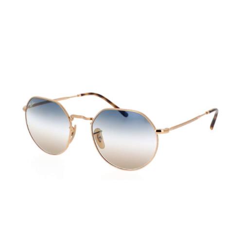 Ray-ban Jack Arista Gold RB3565-001-GD Large Gradient Men`s Sunglasses