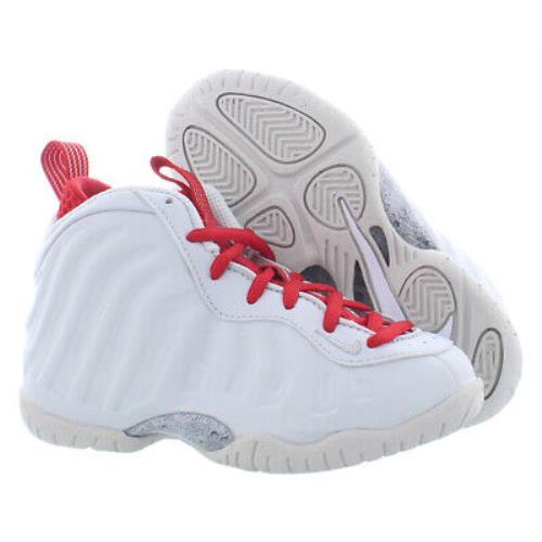 Nike Little Posite One Boys Shoes Size 11 Color: White/royal/red