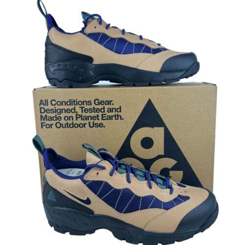 Nike Acg Air Mada Shoes Vachetta Tan Black Blue DM3004-200 Men`s Size 10