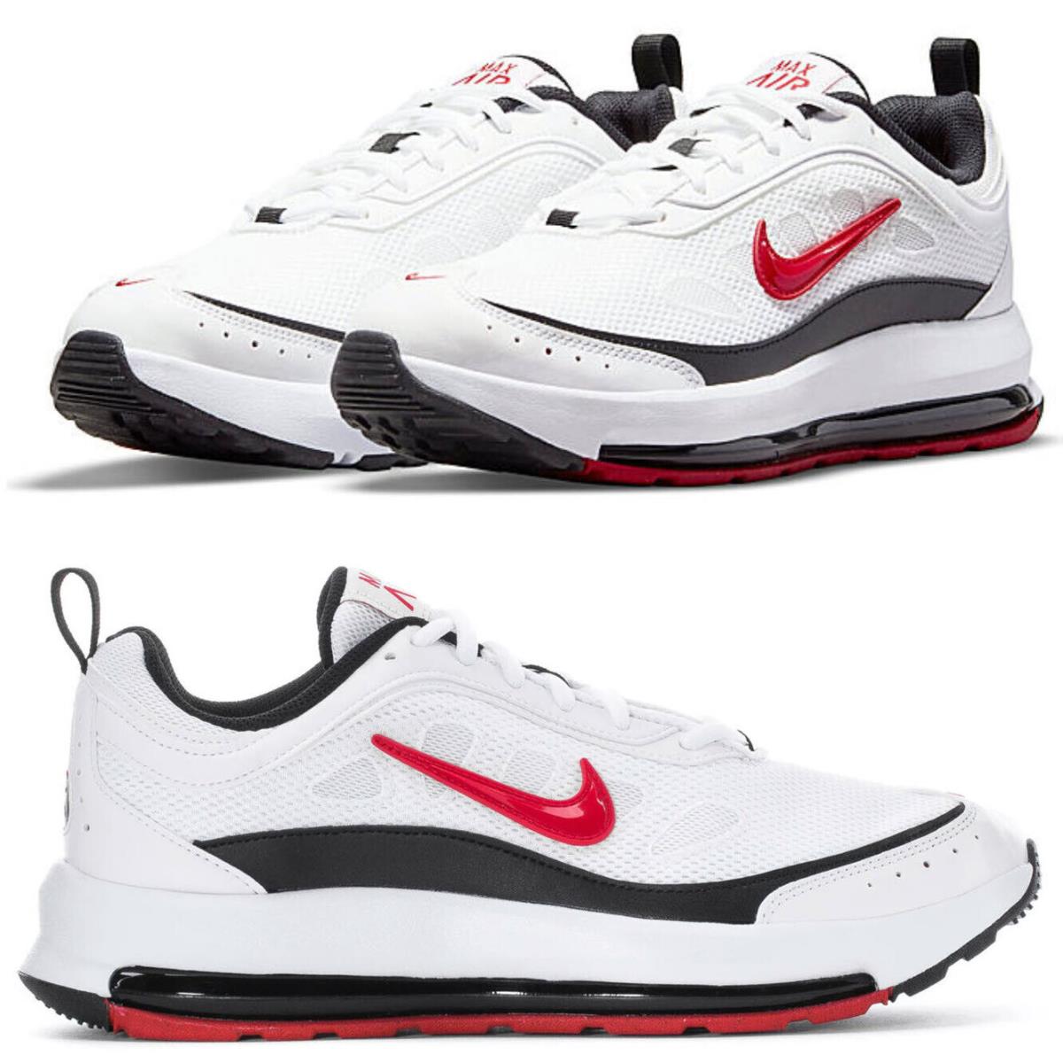 Nike Air Max AP Athletic Sneakers Shoes Casual Mens White Red Black Size 8