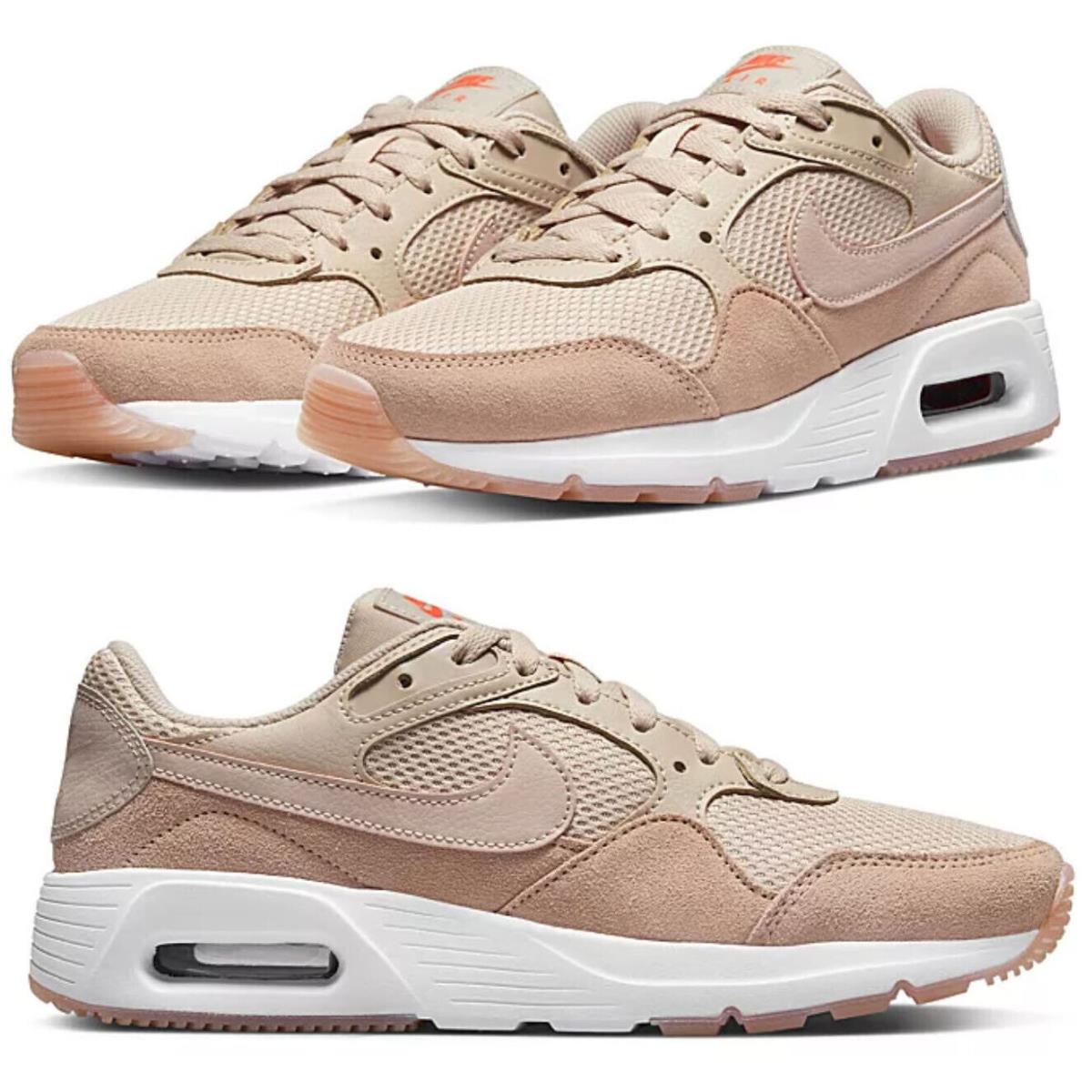 Nike Air Max SC Casual Shoes Gym Women`s Athletic Sneakers Blush Size 7