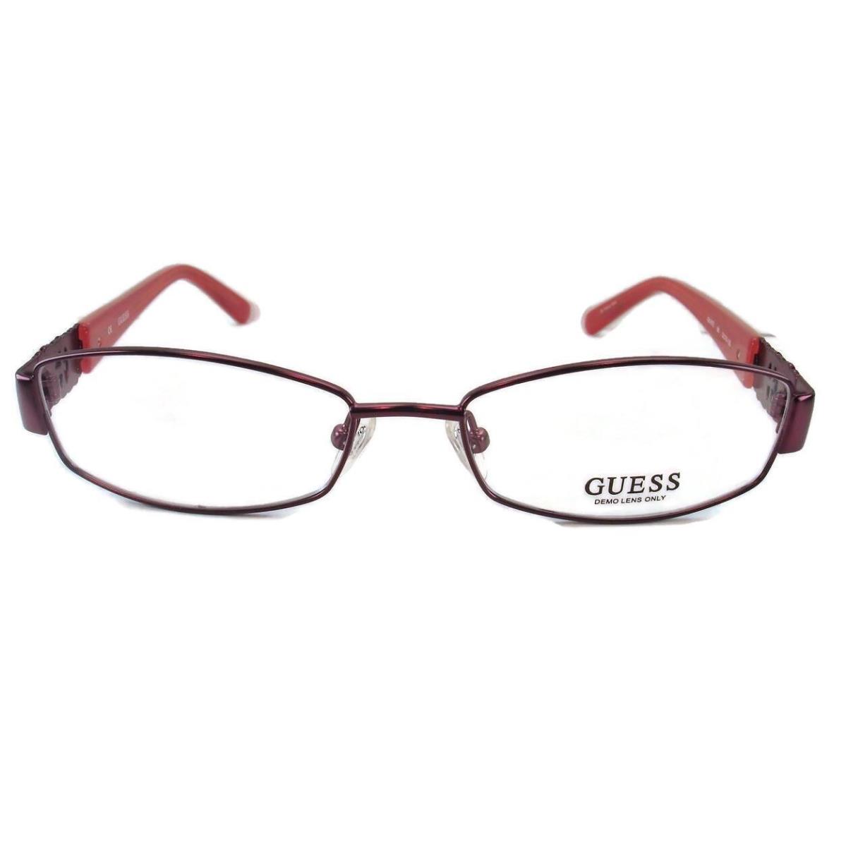 Guess Eyeglasses GU1672 Burgundy 52-16-135 Plastic Metal Women Frame