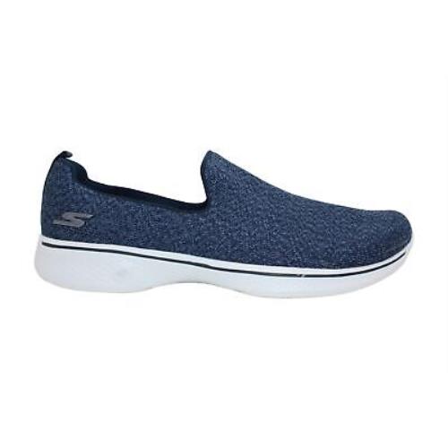 Skechers Womens 17B8 Low Mid Tops Slip On Walking Shoes Blue Size 10.0 - Blue