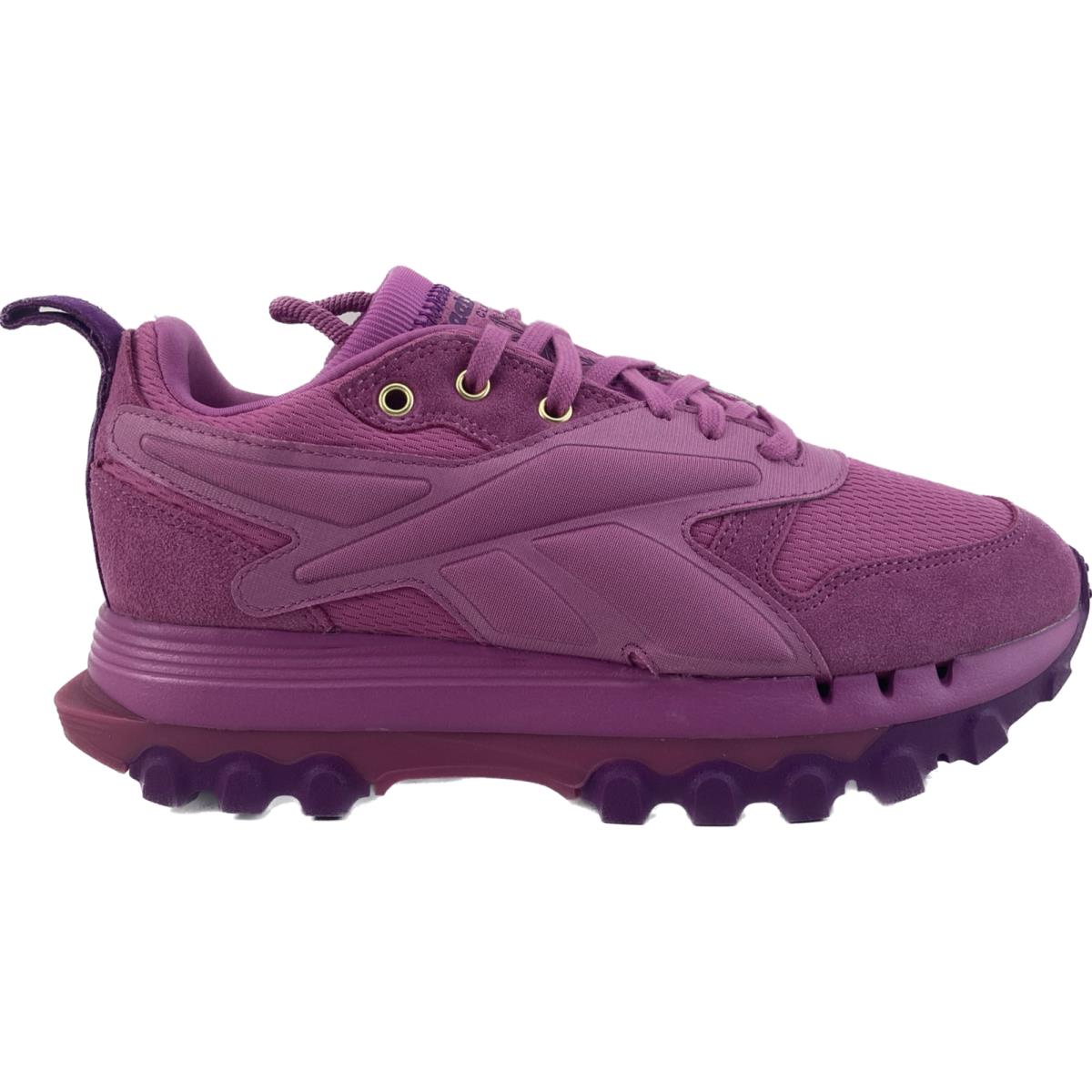 Womens Reebok Cardi B V2 Classic Leather Shoes Size 7 Ultraberry Pink GW8875 - Ultraberry Pink Purple