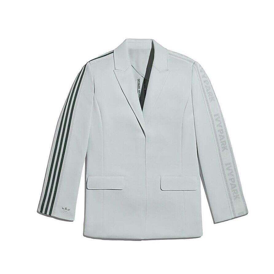 Ivy Park x Adidas Mint Green Three Striped Blazer Jacket Plus Size Size 3X