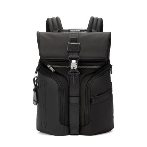 Tumi Alpha Bravo Logistics Flap Lid Backpack Black 0232759D